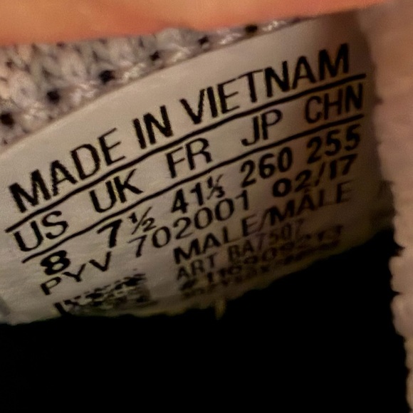 adidas White and Cream Athletic Shoes - Picture 7 of 7